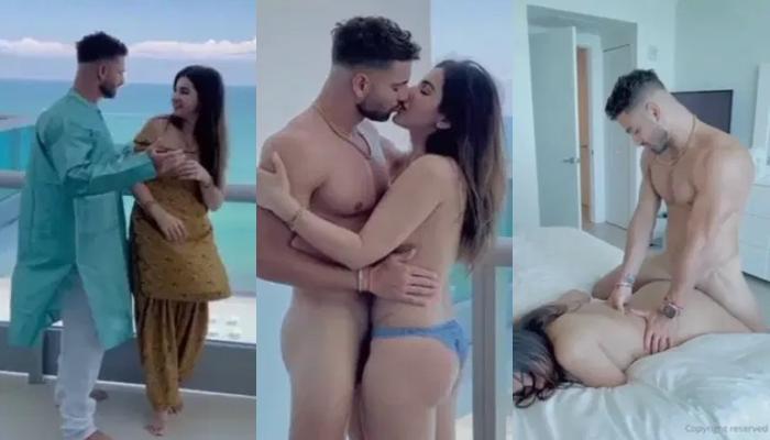 Khule Aasman Ke Neeche Bekhauf Balcony Sex Ka Hungama