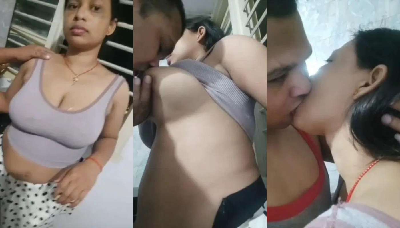 Desi Chubby Bre-Bare Chushi bali Biwi ko Pakarke Chuchi Chusi