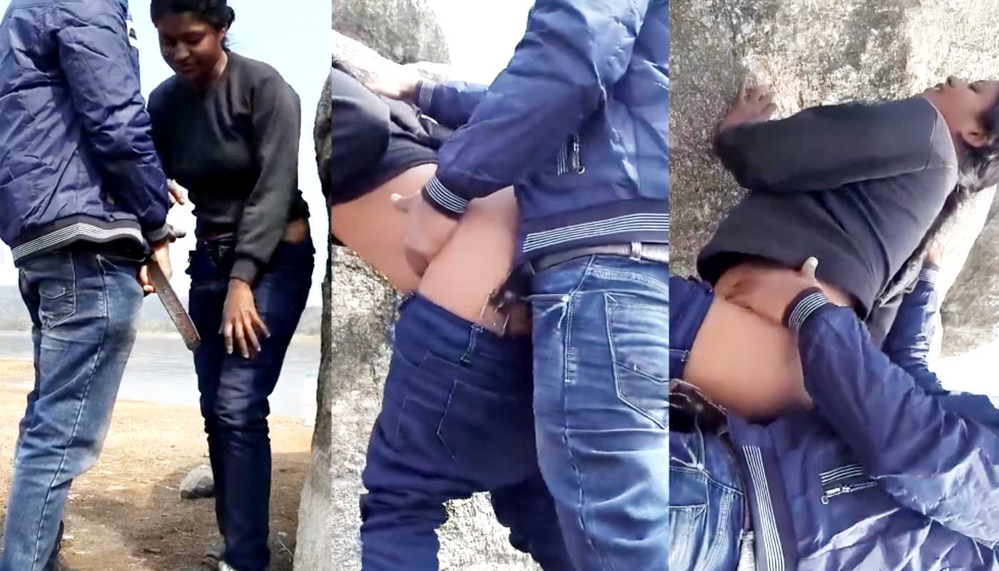 Cute Gaon Ki Girlfriend Ne Pahadi Jungle Main Lund Chusa Aur Doggy Style Main Chudi