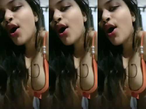 Hot Babe Chitra Full Topless Boobs Reveal With Face on Tango