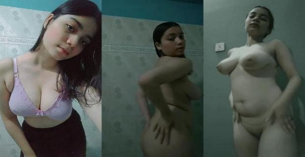 Bare Chuci Bali Cute BBW Girlfriend Ne Bathroom Main Puri Nangi Sexy Figure Dikhaya