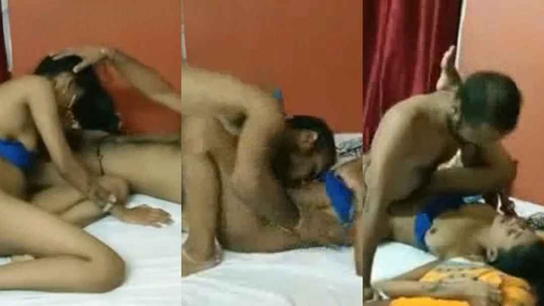 Blue Bra Bali Pyaasi Girlfriend Ko Bistar Par Ragad Ke Choda