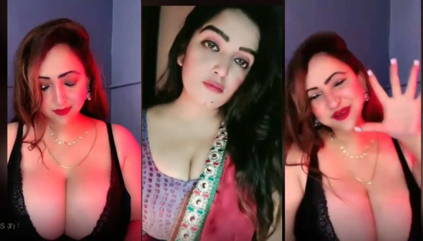 Sanjana Deep Cleavage Show on Tango Live 8