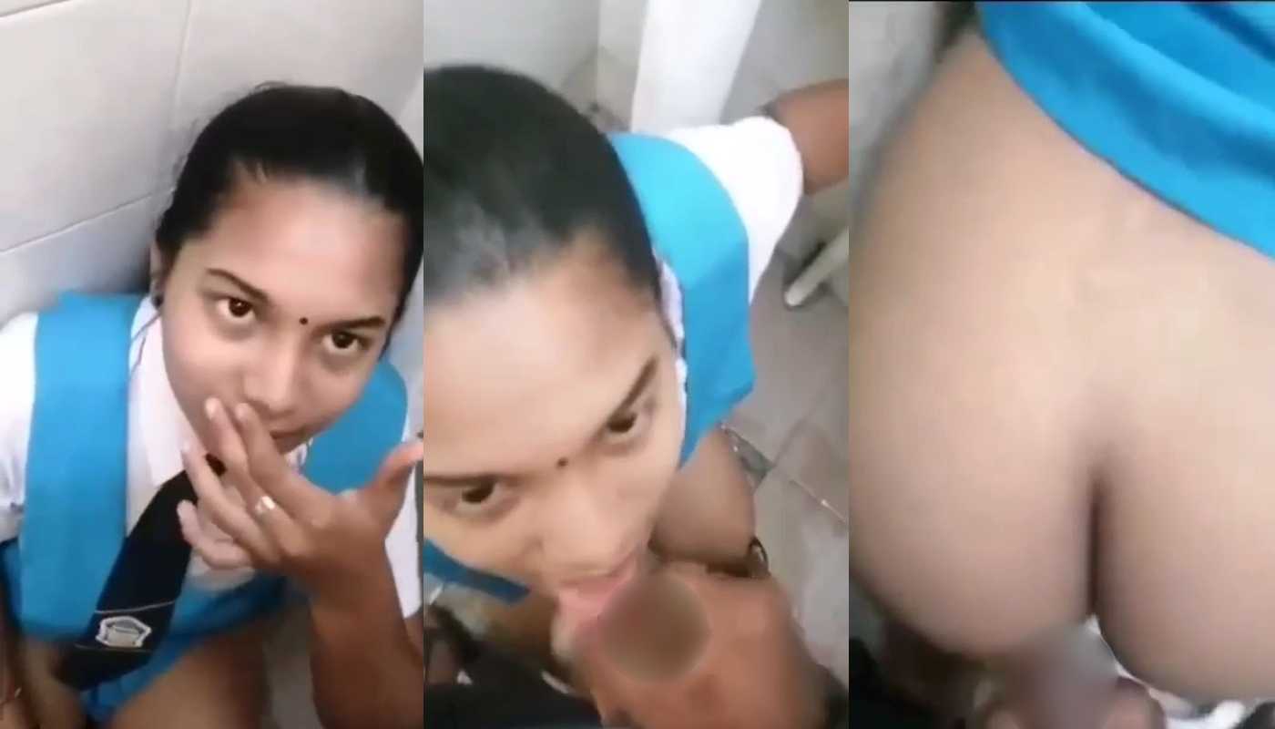 Horny School Ki Ladki School Bathroom Main Lund chusi Aur Khare Khare Chudi