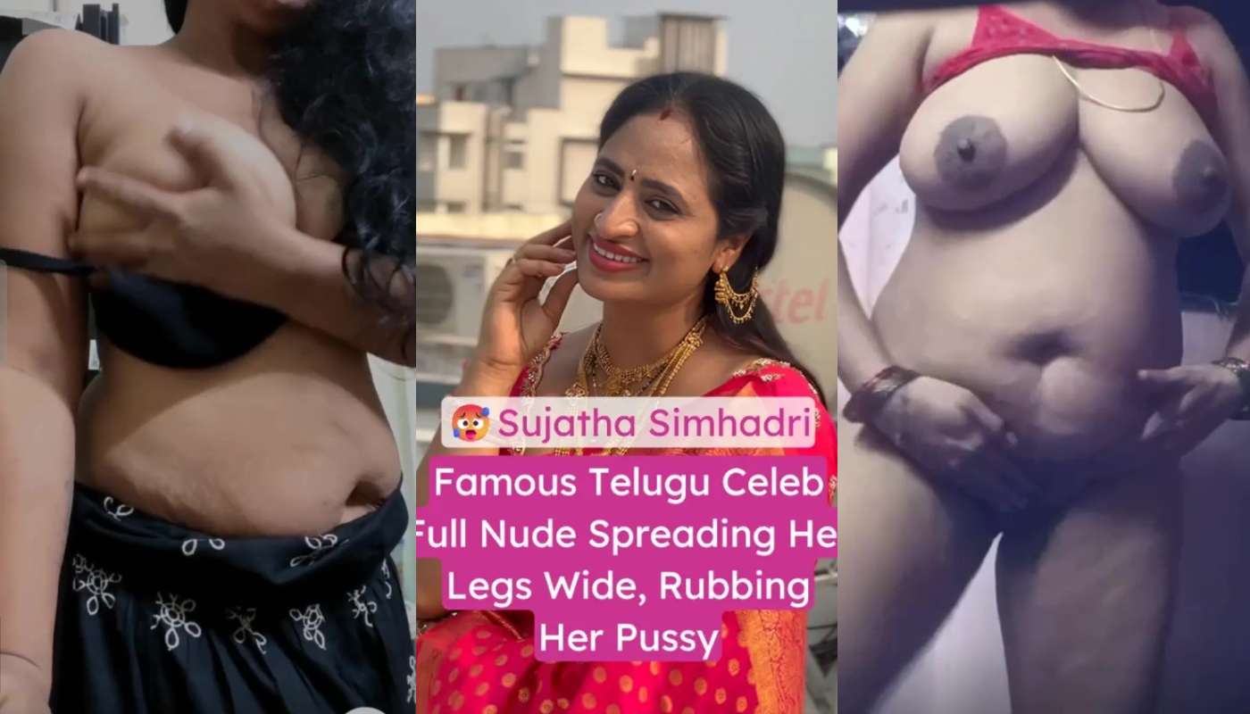 Telugu Celeb Sujatha Simhadri Full Nude Boobs and Pussy Show and Tease on Tango Live 2 Clips