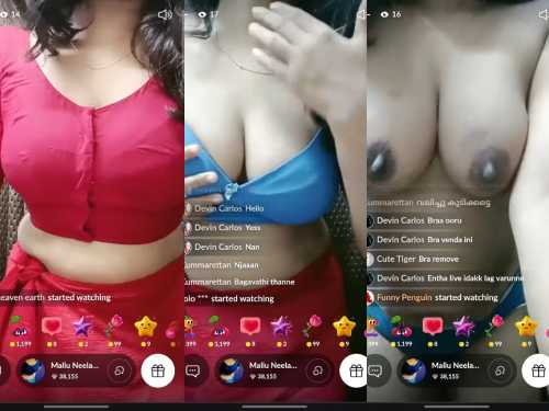 Mallu beauty on tango Nude Boobs Show