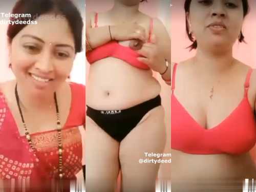 Madhuri Ji Stripping Saree and Showing Boobs, Pussy & Ass on PREMIUM Tango Live