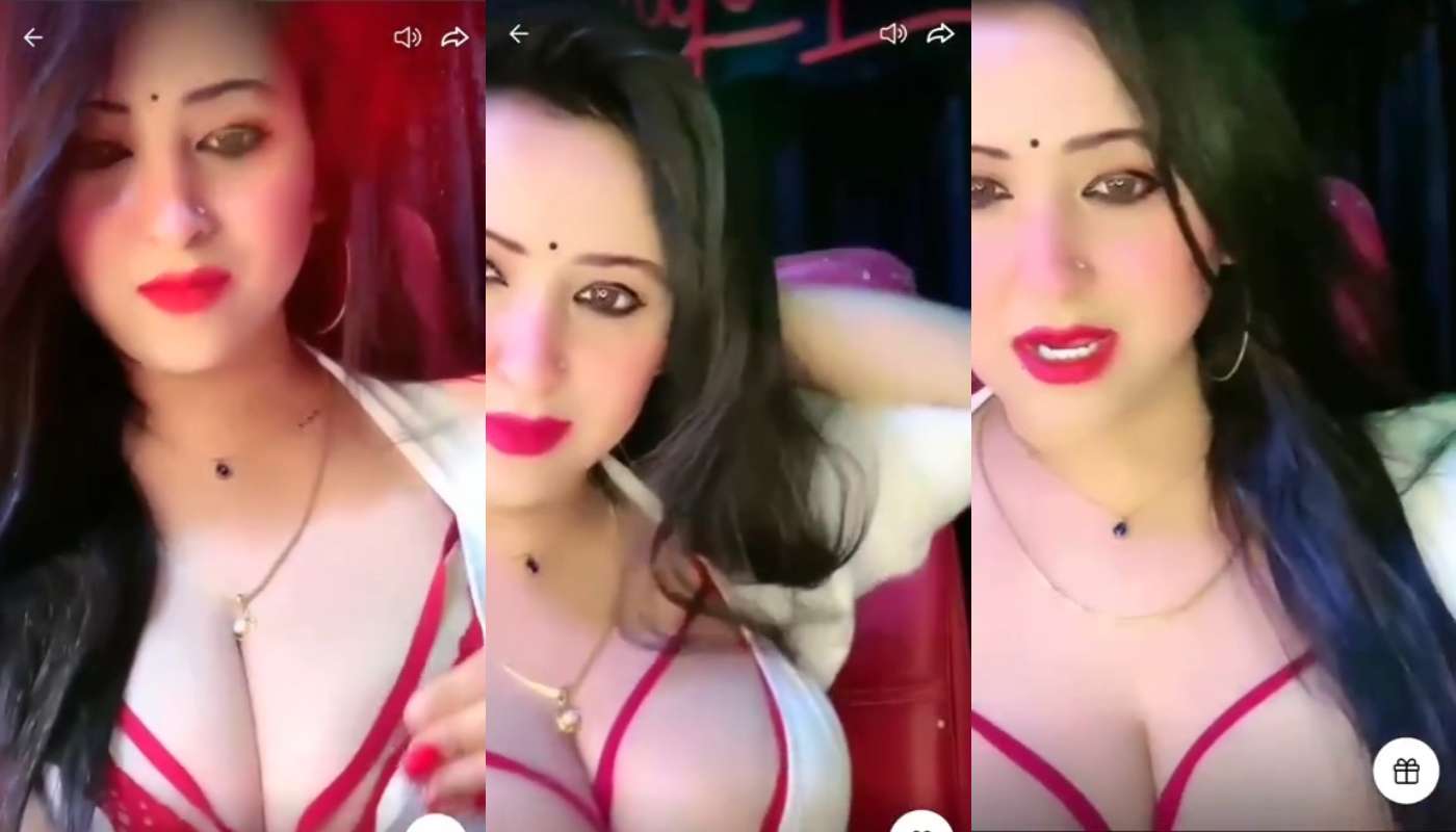 Sanjana Deep Cleavage Show on Tango Live