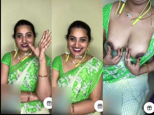 beautiful tango married women shows boobs in pravite vc