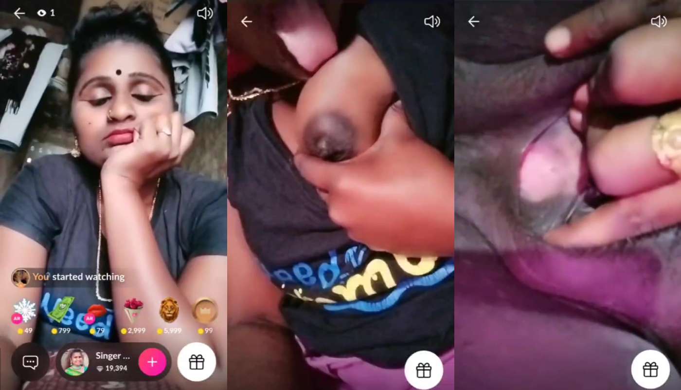 Singer Pavani Telugu Having Fun Masturbating Pussy on Tango Live