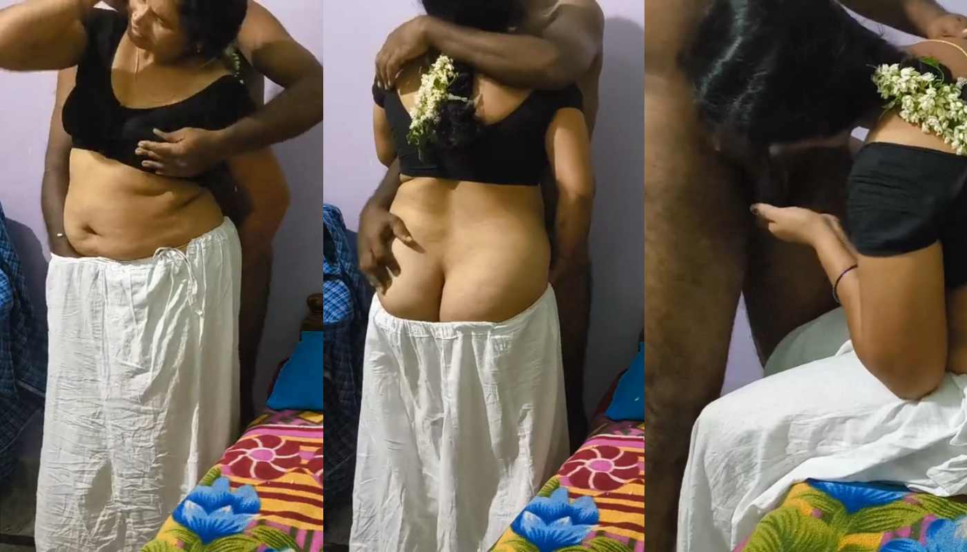Sexy Tamil Biwi Safed Petticoat Main Gajra Lagake Lund Chusa