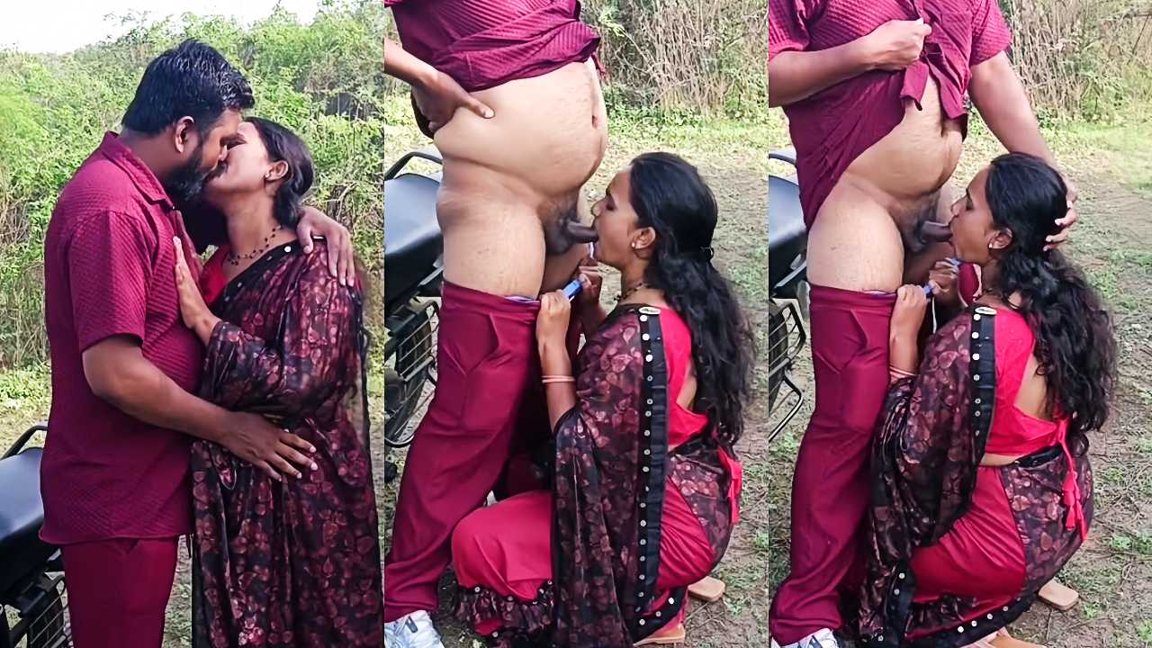 Odia Horny Saree Bhabhi Sucking Boyfriend Dick in Jungle Odia Sex Video
