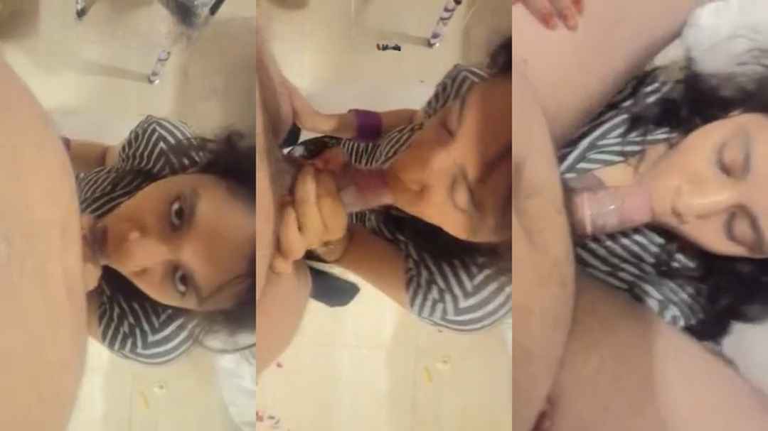 GF Ne Khade Lover Ka Condom Wala Lund Ko Chusa
