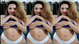 Aditi Mistry Blut Top White Panty Sexy Live Hot Video