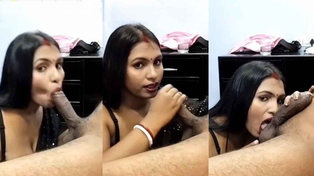 Kaali Saree Wali Biwi Ne Pati Ka Lund Choos Kar Kiya Bekarar